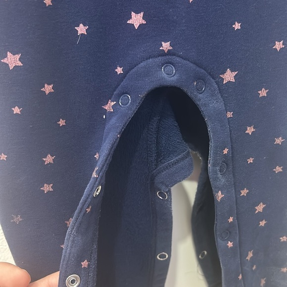 Peyton & Parker Navy Star Jumpsuit Size 12-18m - Picture 4 of 6